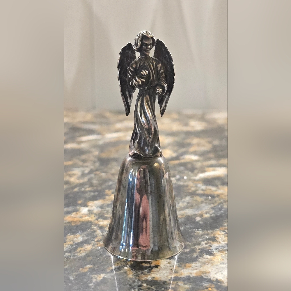 Vintage New England Collector's Society Silver-Plated Angel Bell